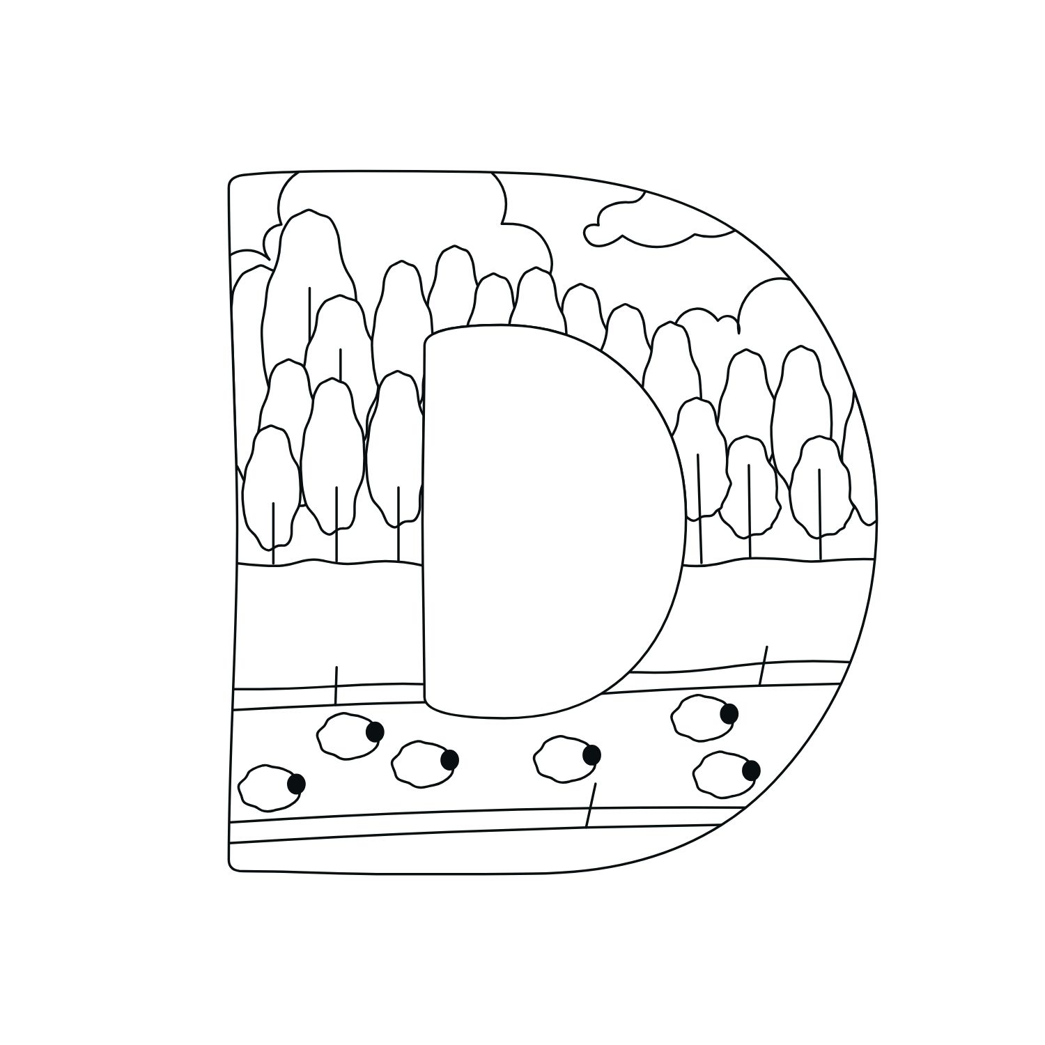 Mếch tan in sẵn chữ cái (lẻ 1 chữ)