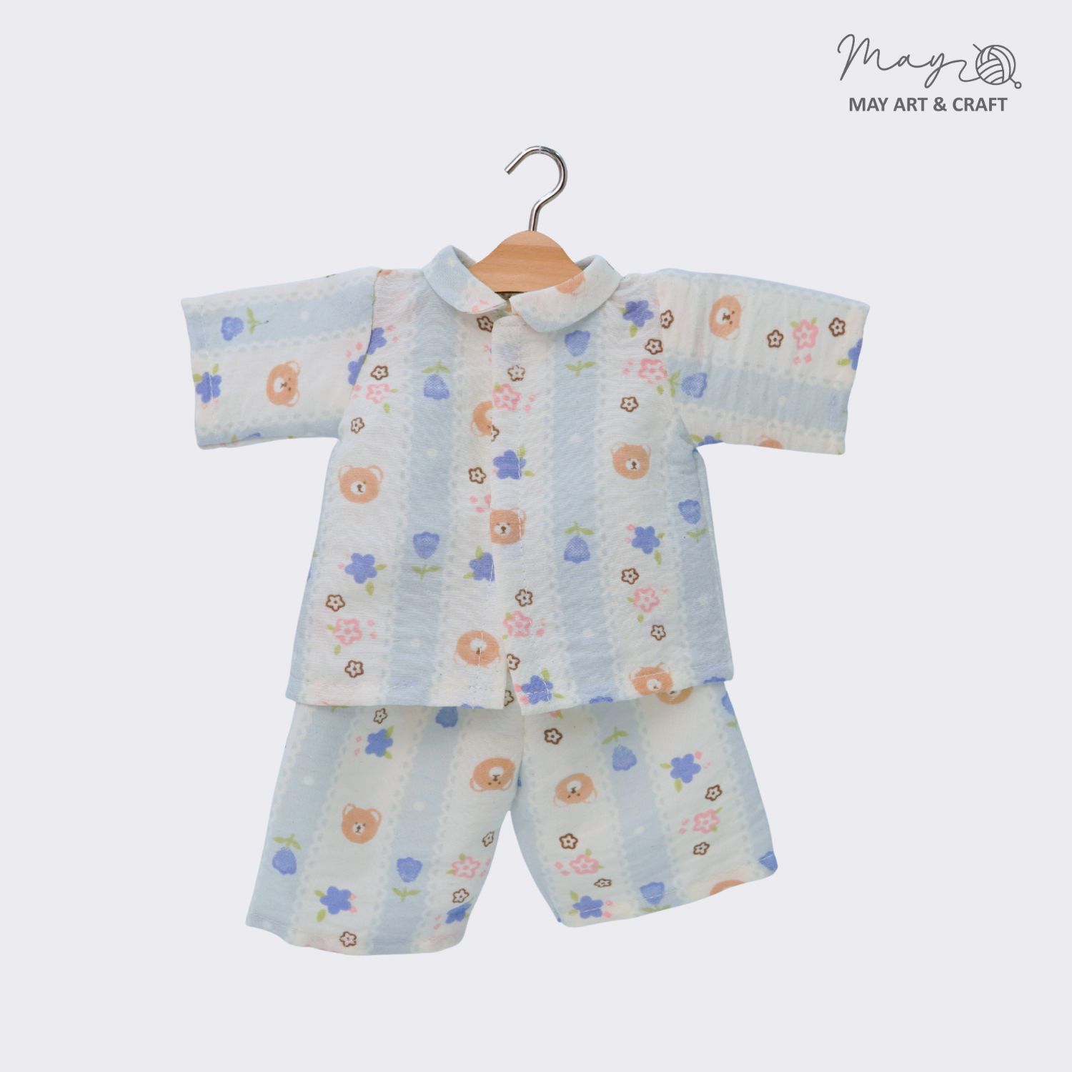 Bộ đồ ngủ Pyjama cho thú bông vải