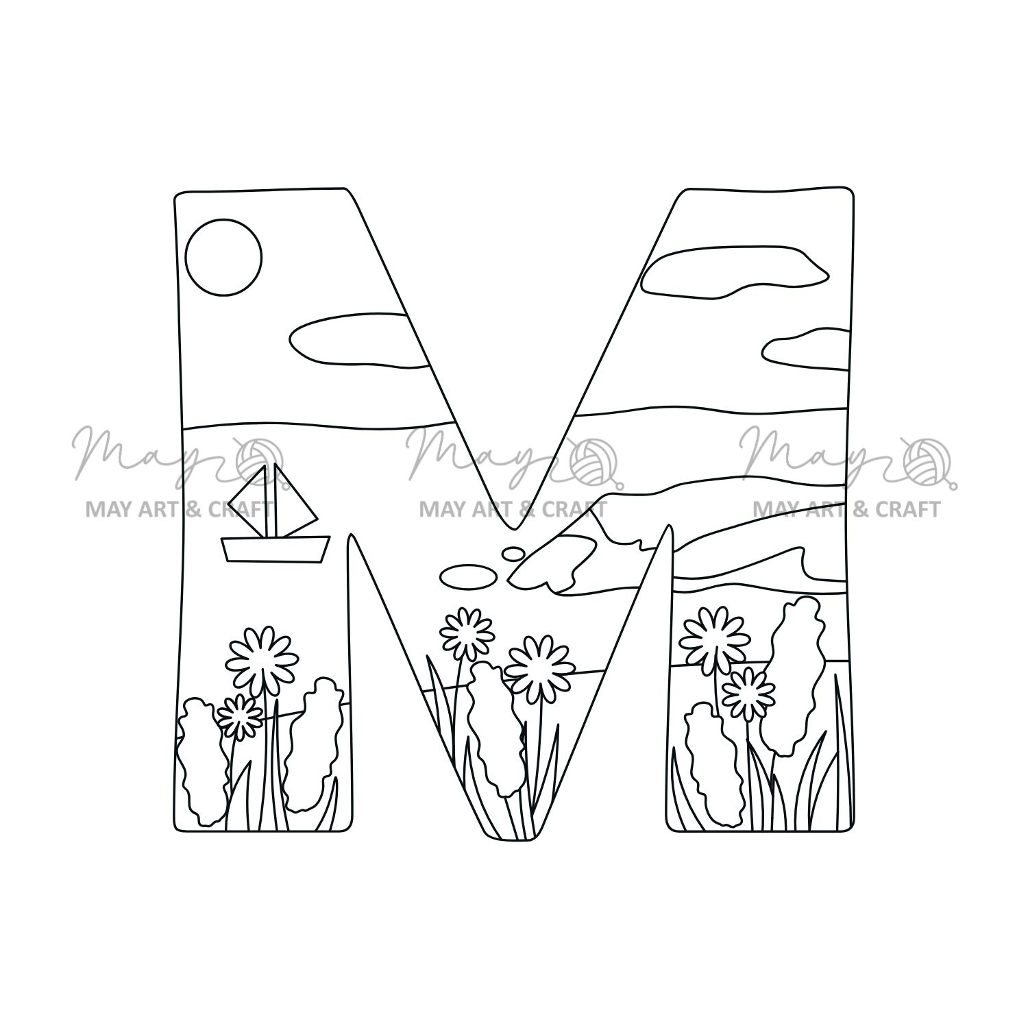 Mếch tan in sẵn chữ cái (lẻ 1 chữ)