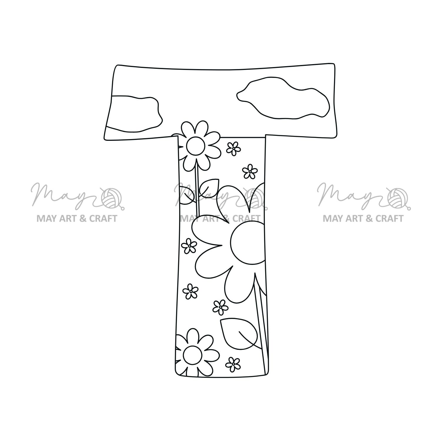 Mếch tan in sẵn chữ cái (lẻ 1 chữ)