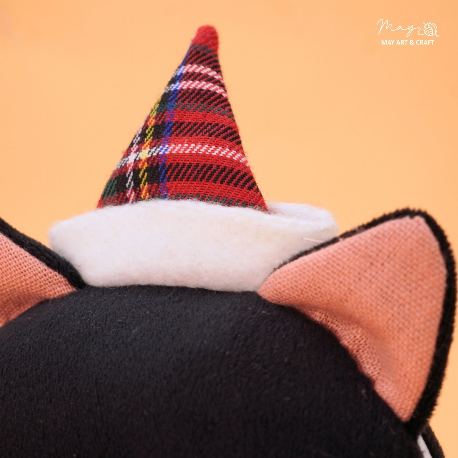 Combo mèo đen mini giáng sinh cao 16 cm