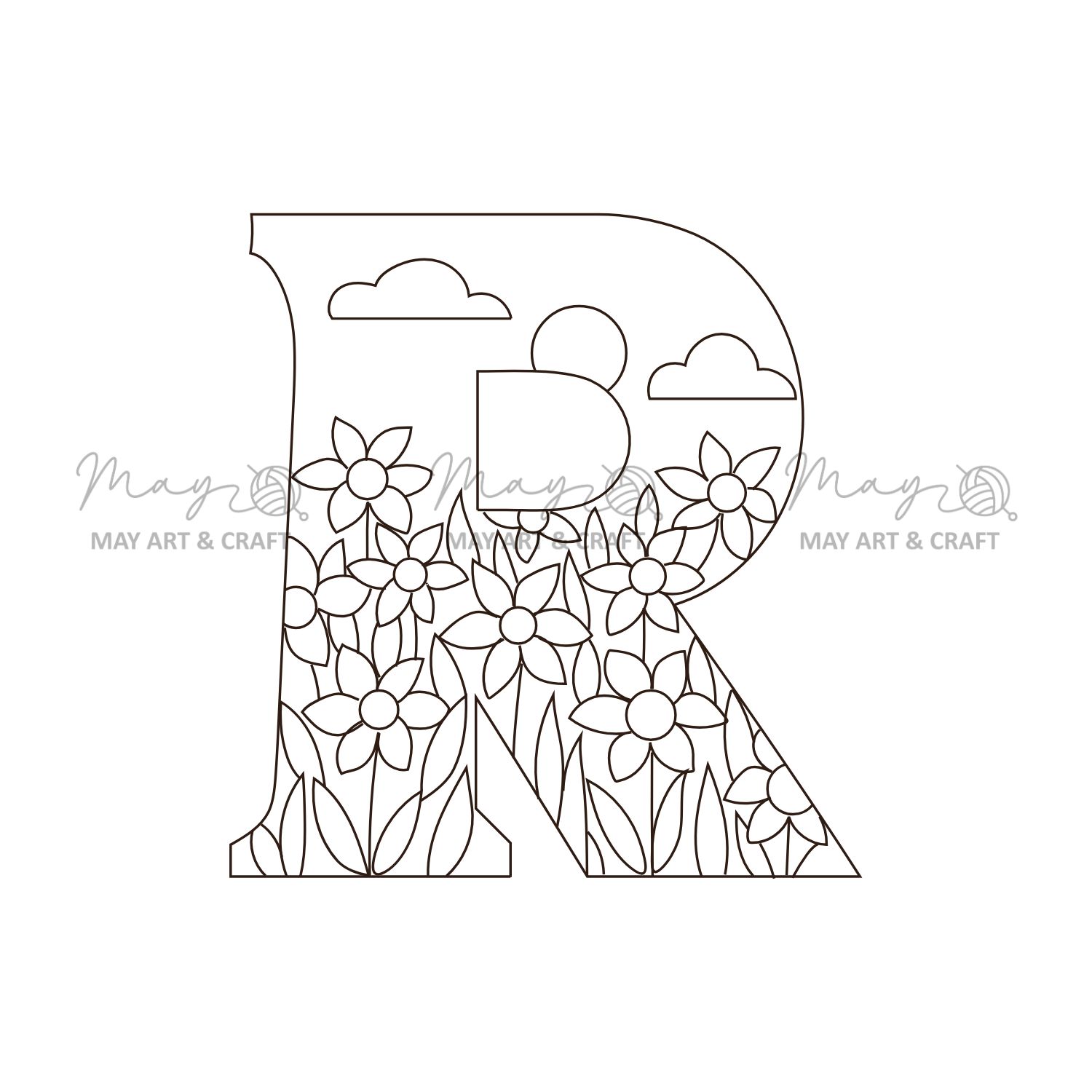 Mếch tan in sẵn chữ cái (lẻ 1 chữ)