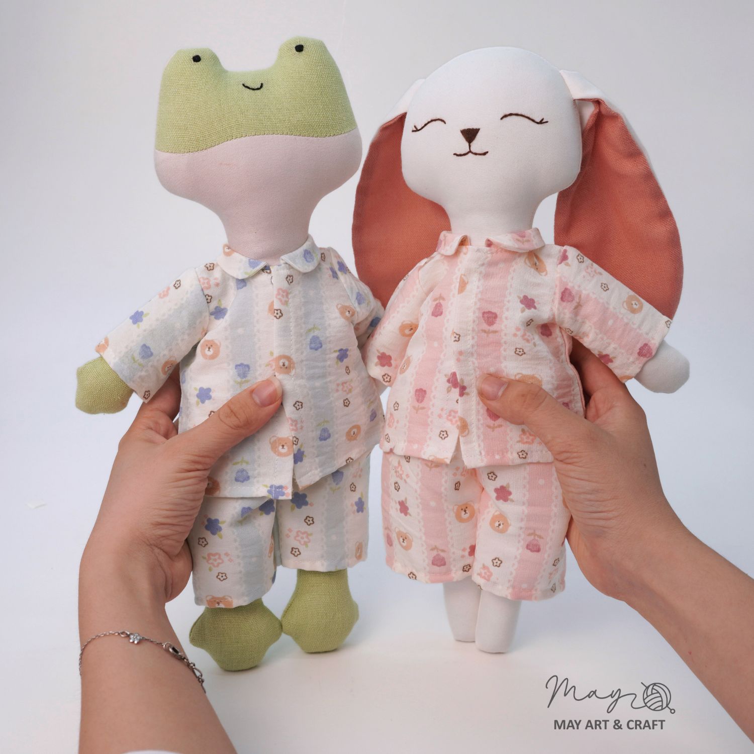 Bộ đồ ngủ Pyjama cho thú bông vải