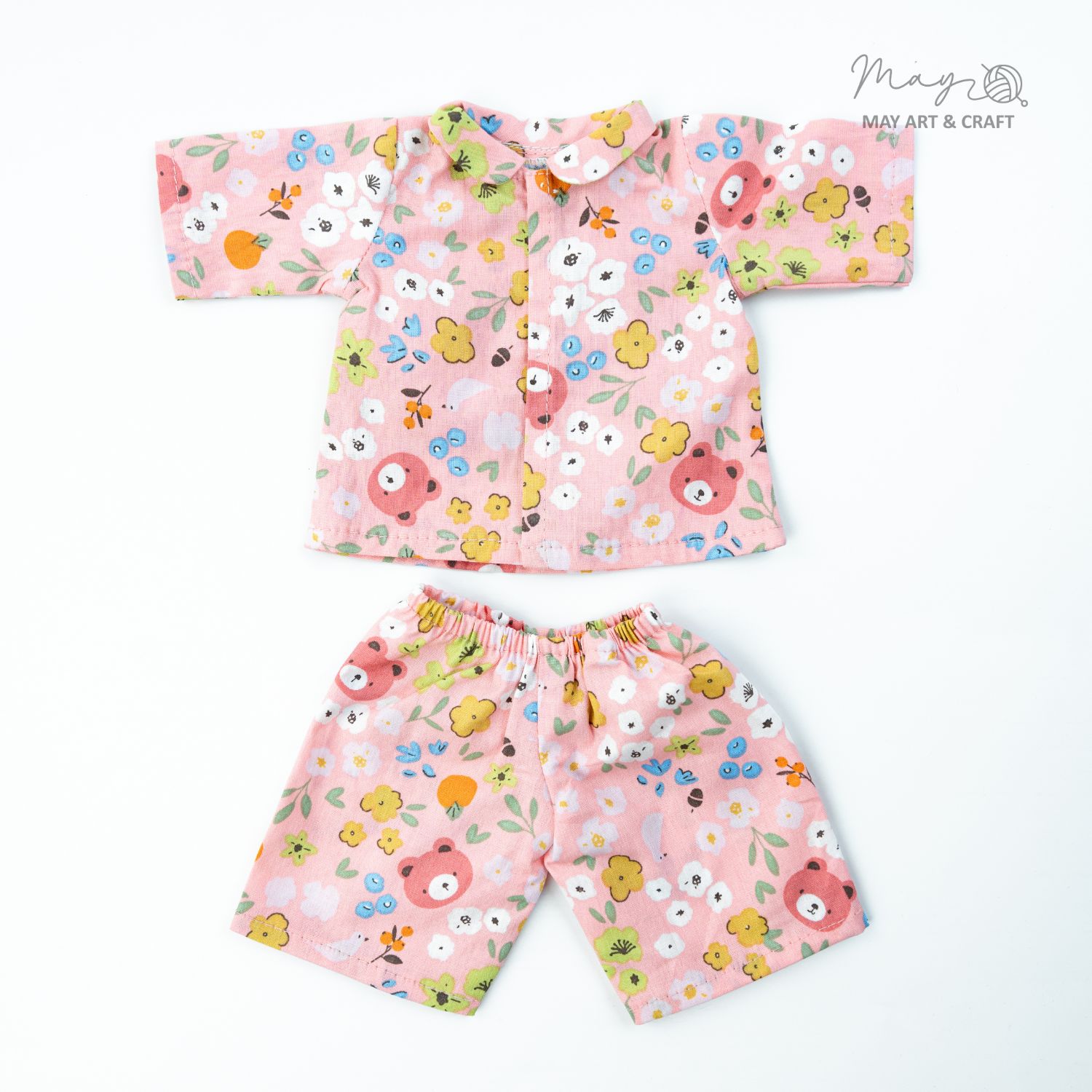 Bộ đồ ngủ Pyjama cho thú bông vải