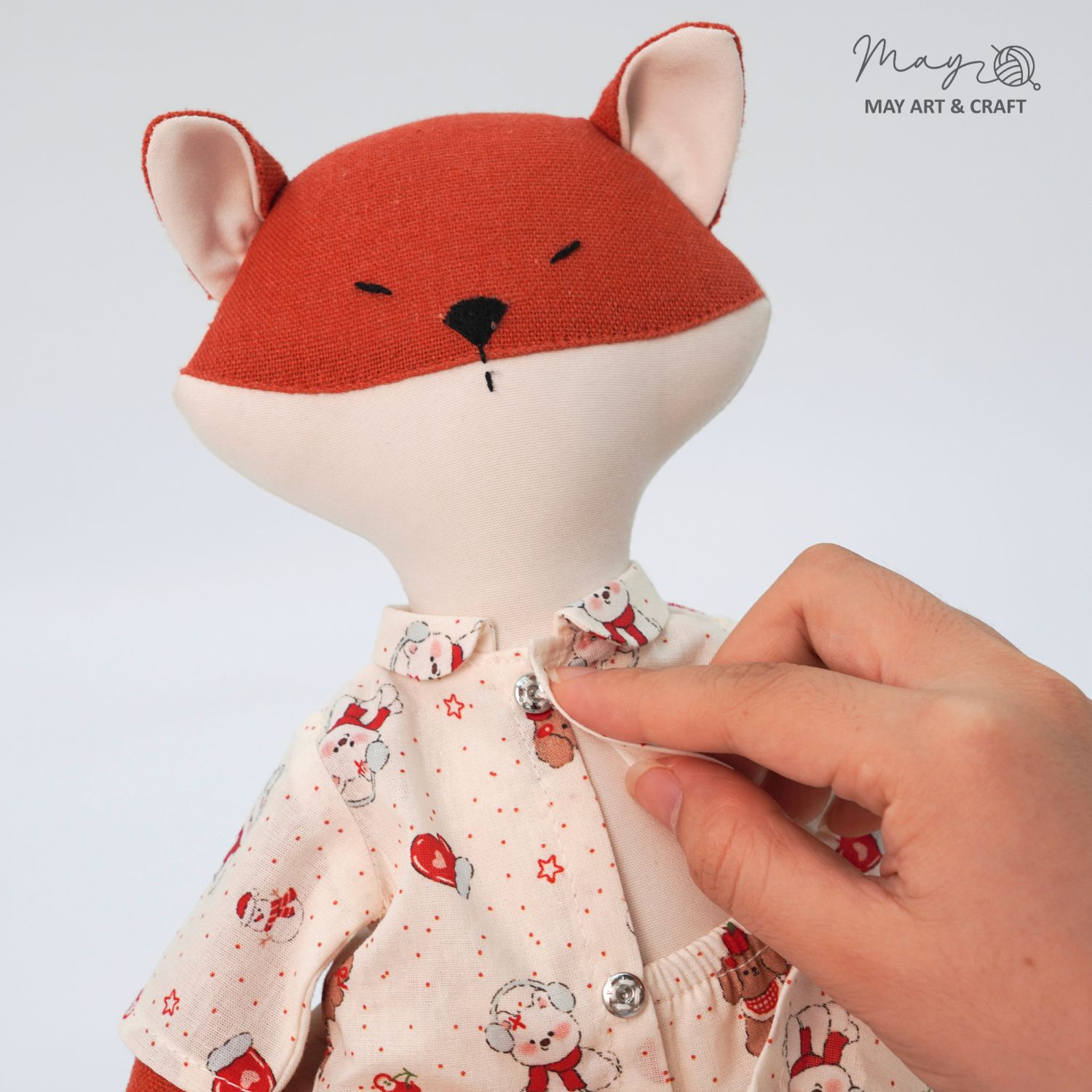 Bộ đồ ngủ Pyjama cho thú bông vải