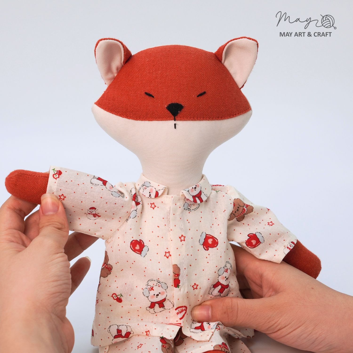 Bộ đồ ngủ Pyjama cho thú bông vải