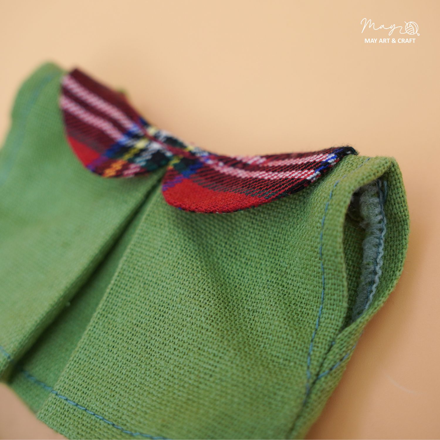 Set quần áo cổ sen cho thú bông mini