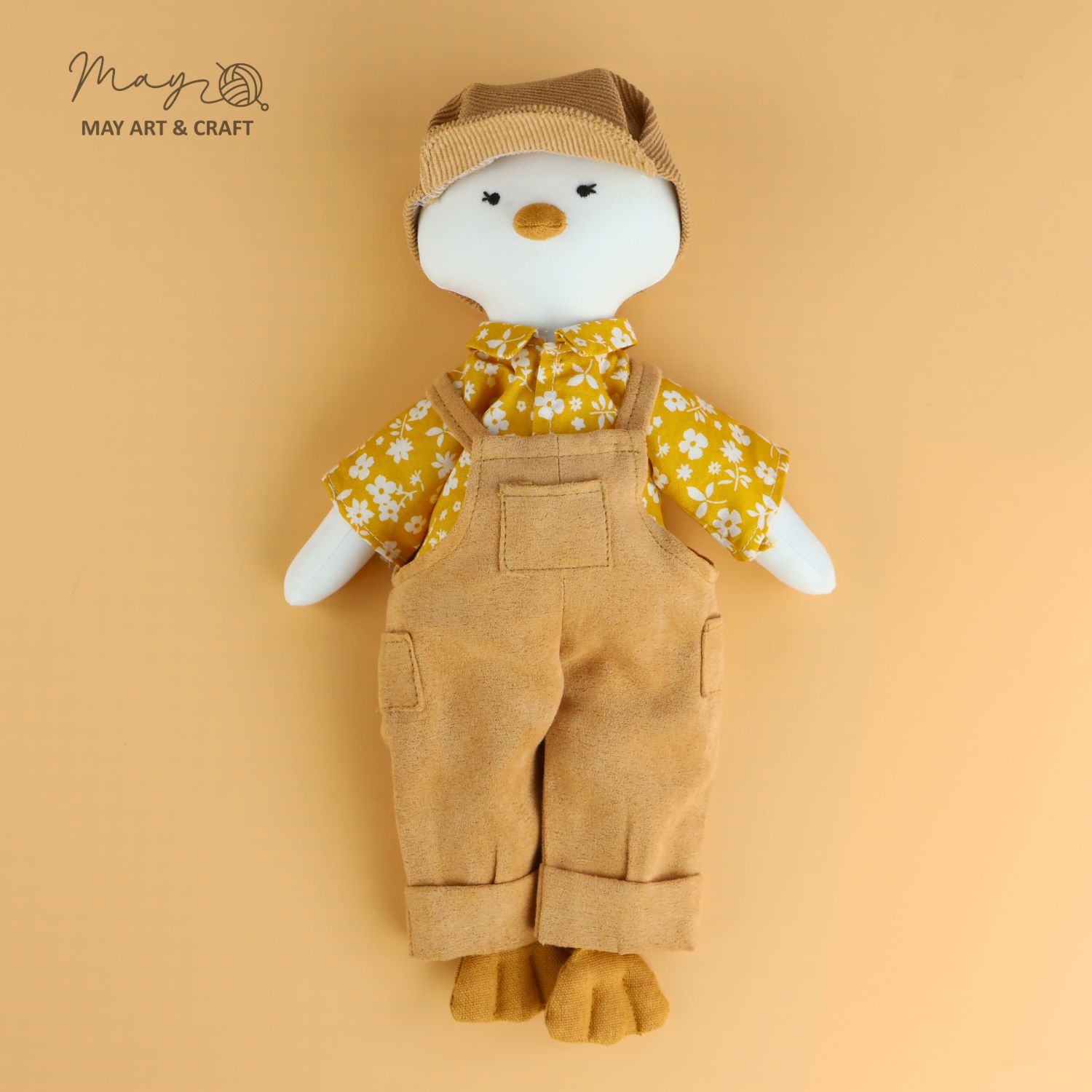 Combo thú bông vải cặp đôi thỏ vịt vàng