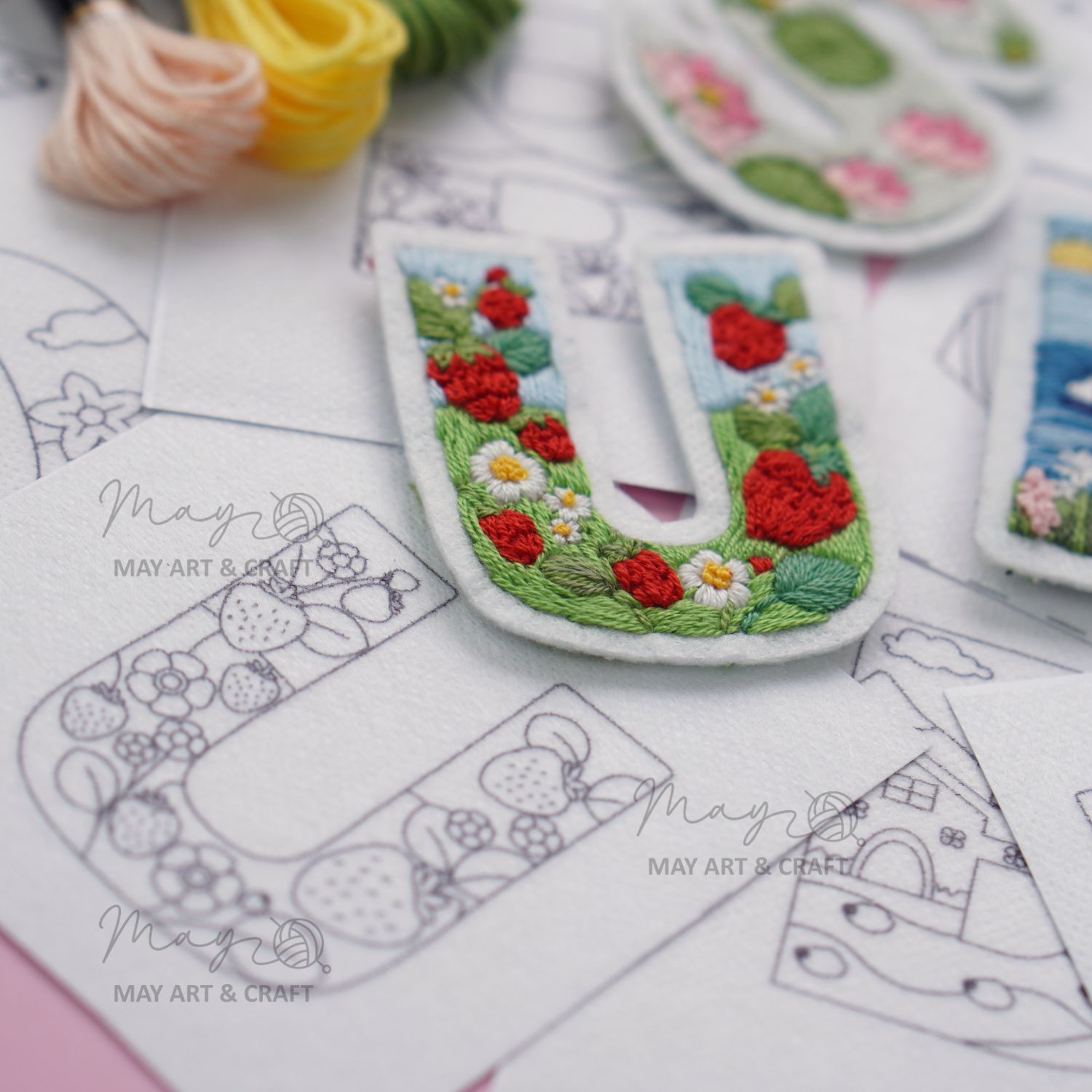 Mếch tan in sẵn chữ cái (lẻ 1 chữ)