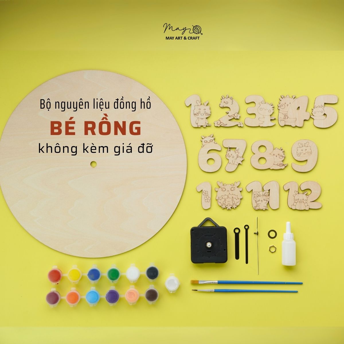 Bộ KIT tự tay trang trí đồng hồ (treo tường)