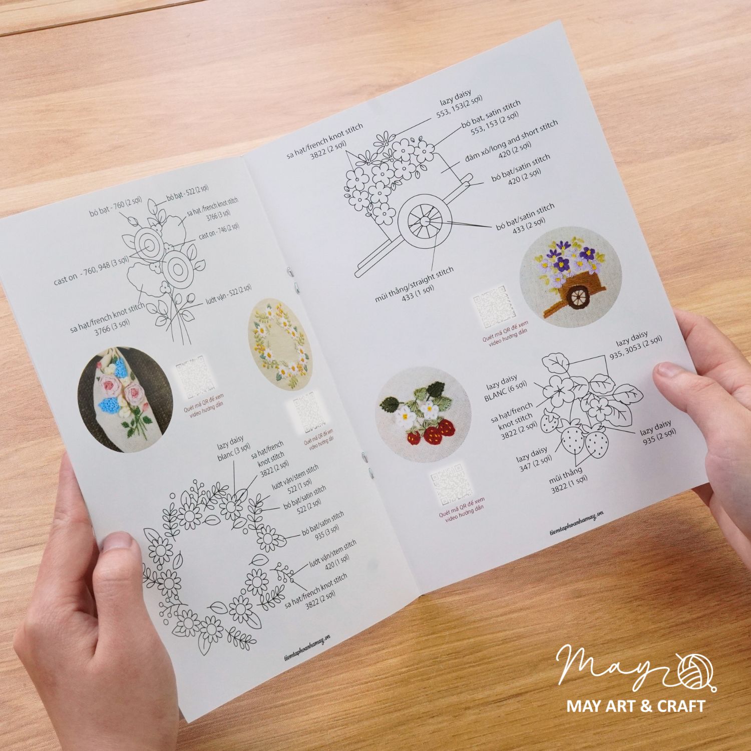 Quyển in mẫu thêu Embroidery Pattern
