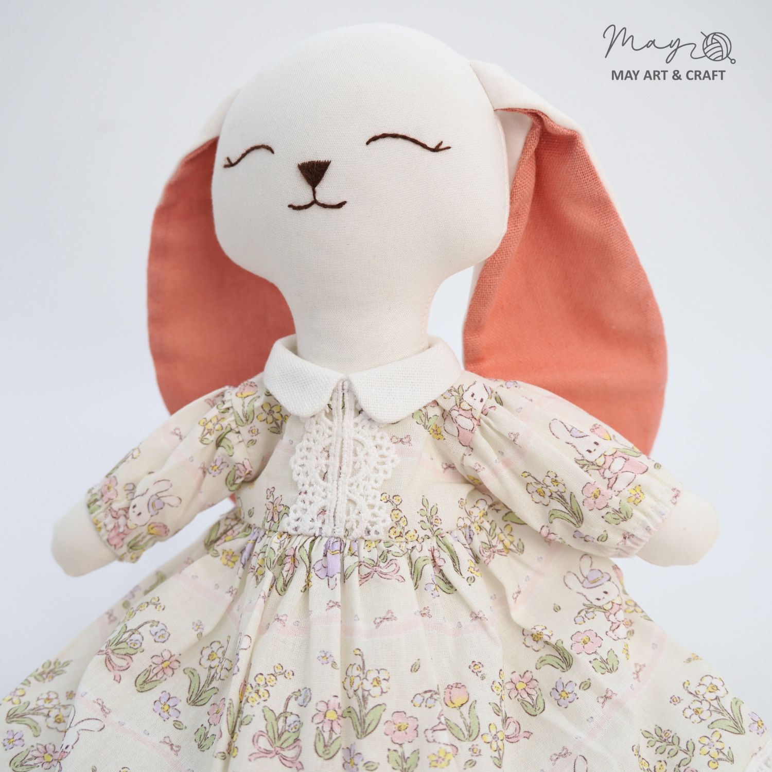 Váy xòe cổ sen phối ren cho thú bông (nhiều màu sắc hoạ tiết)