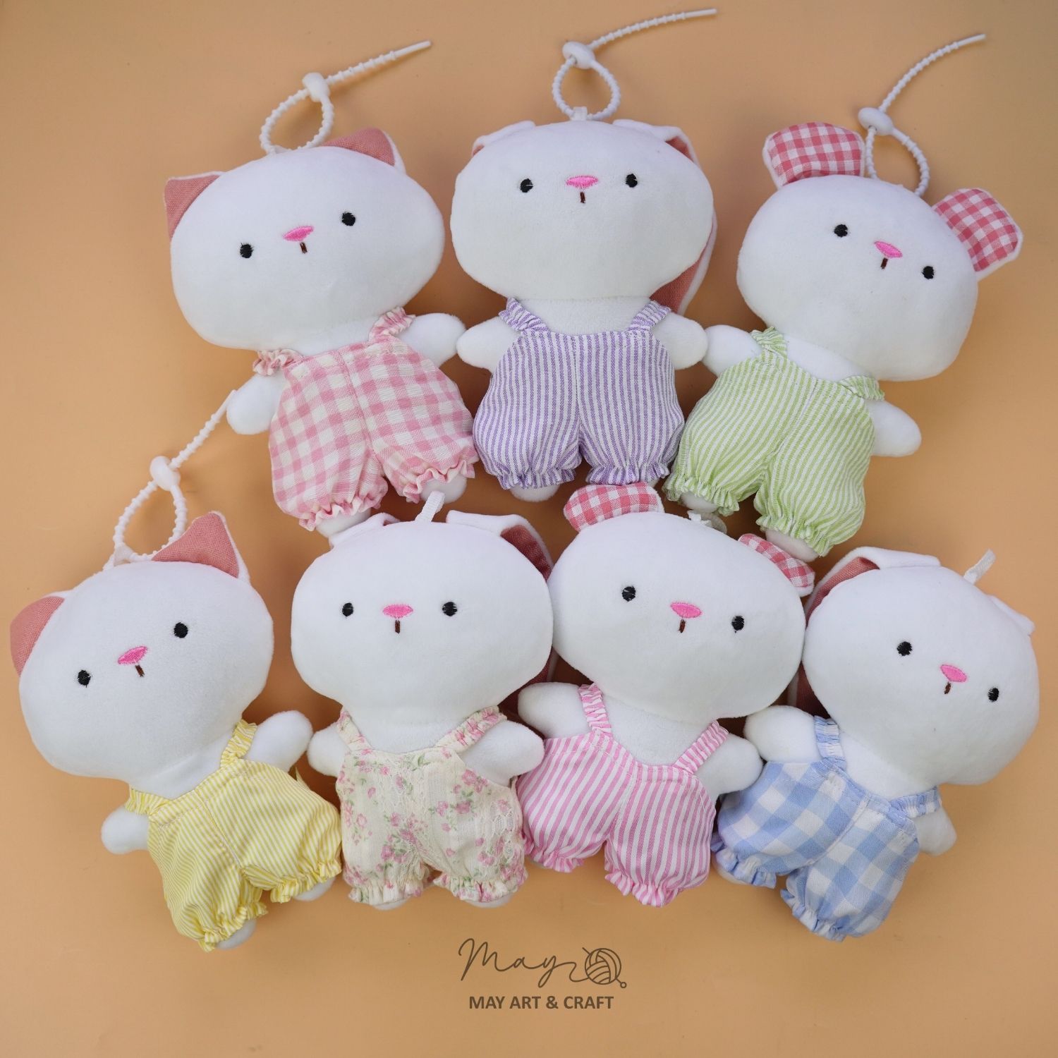 Quần yếm chun cho thú bông mini (nhiều màu sắc)