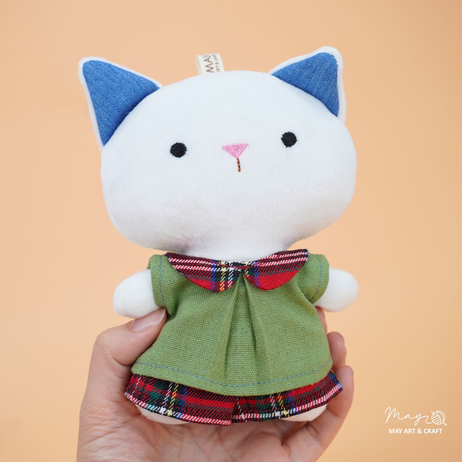 Set quần áo cổ sen thú bông mini phong cách noel