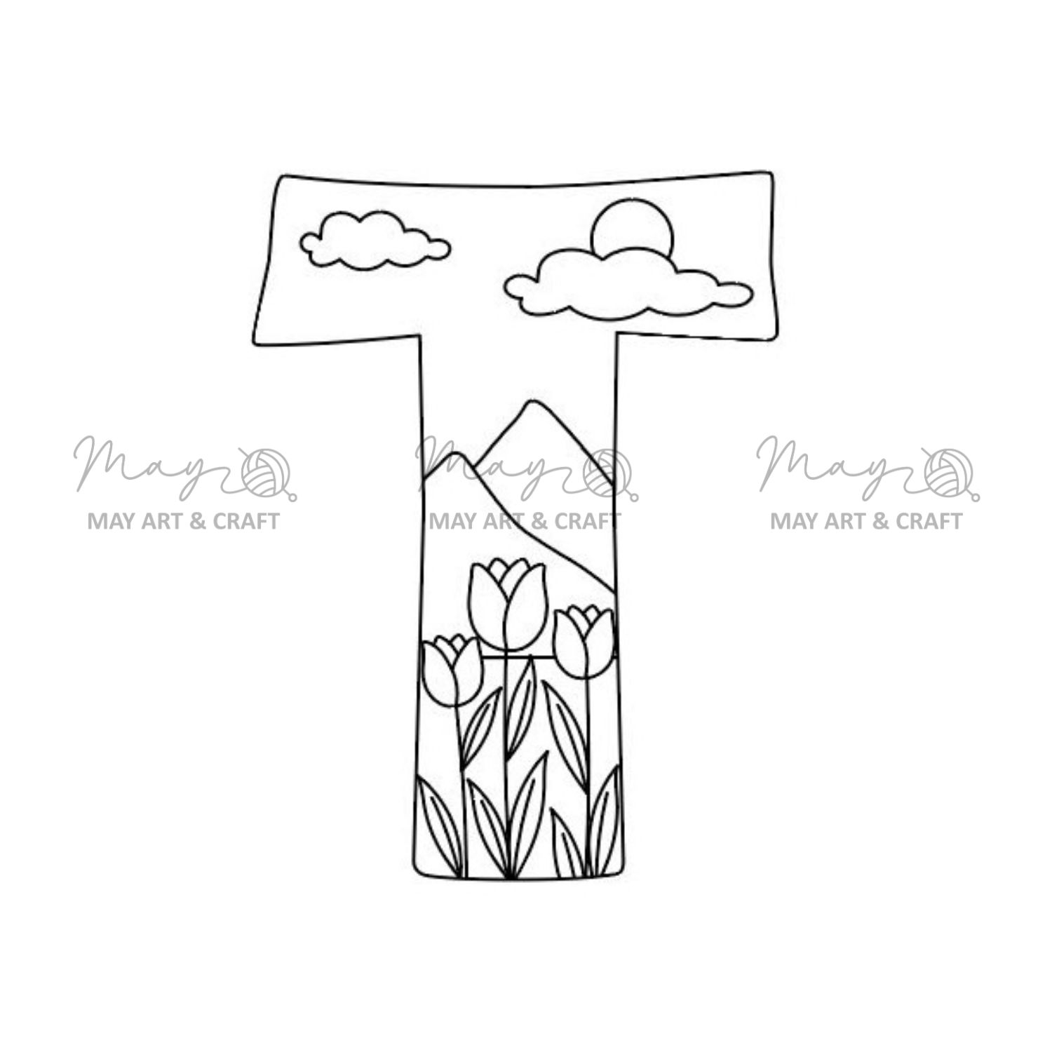 Mếch tan in sẵn chữ cái (lẻ 1 chữ)