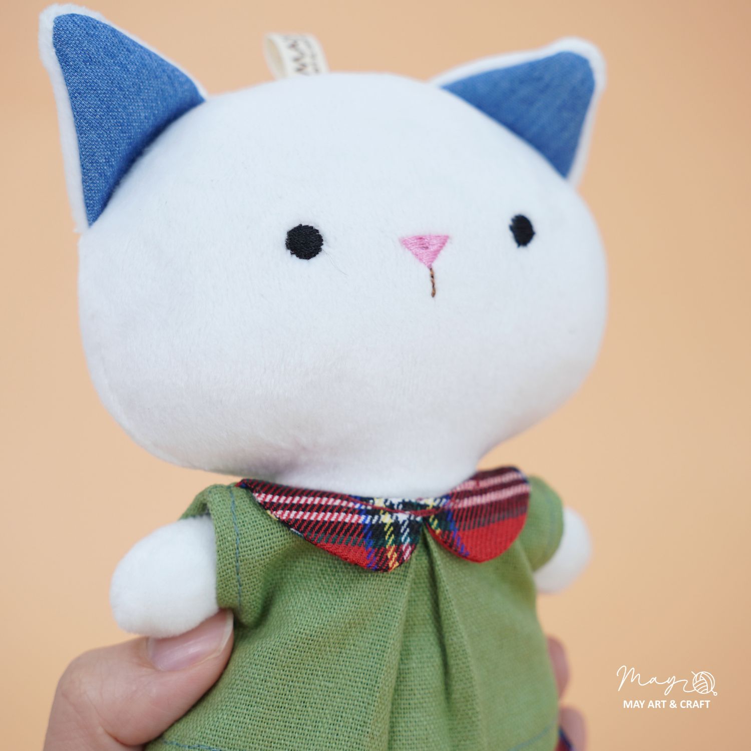 Set quần áo cổ sen thú bông mini phong cách noel