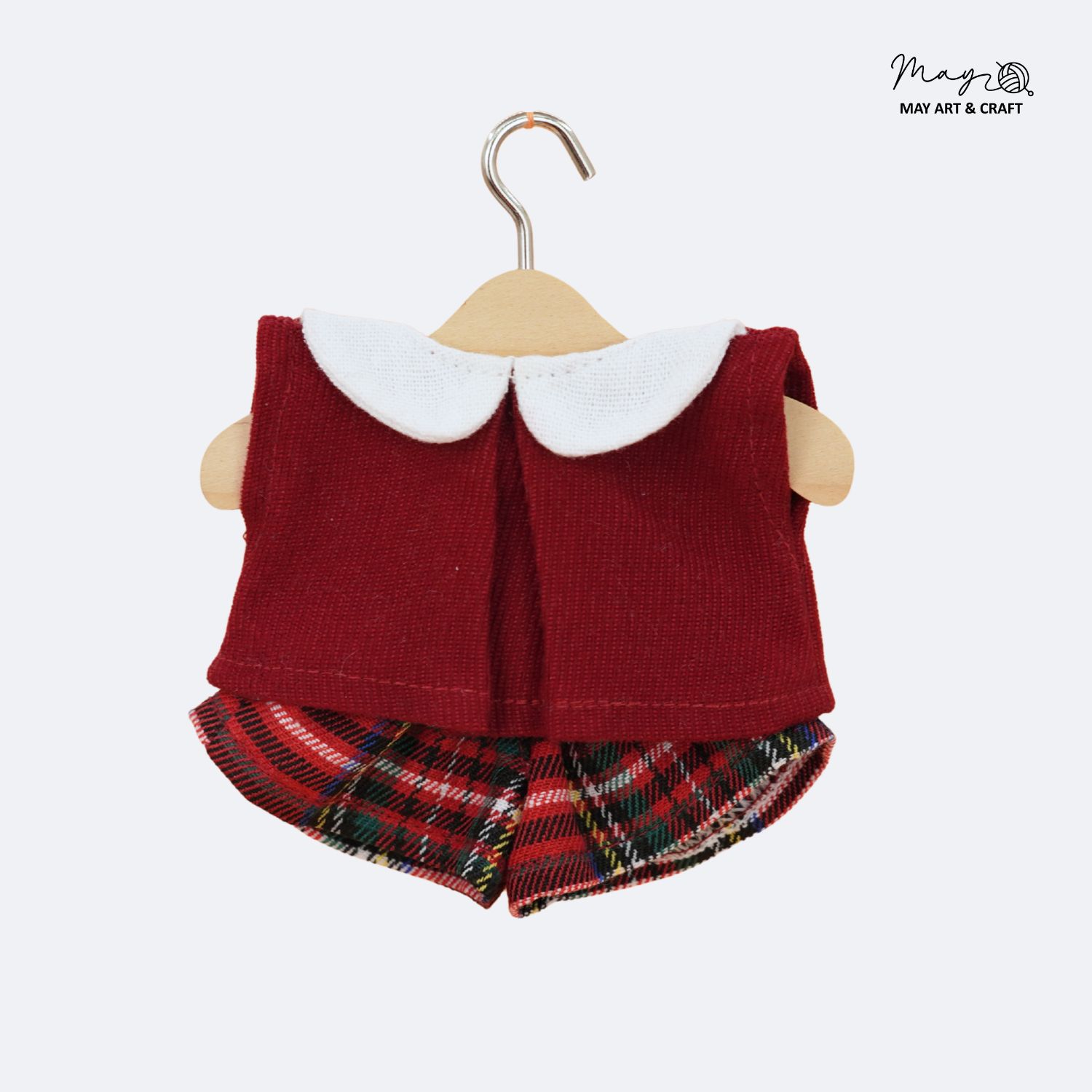 Set quần áo cổ sen thú bông mini phong cách noel