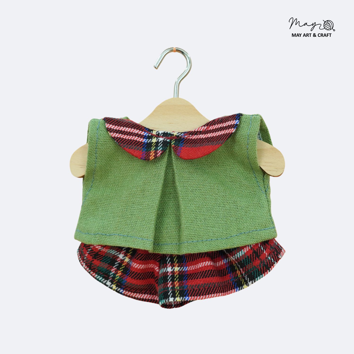 Set quần áo cổ sen cho thú bông mini