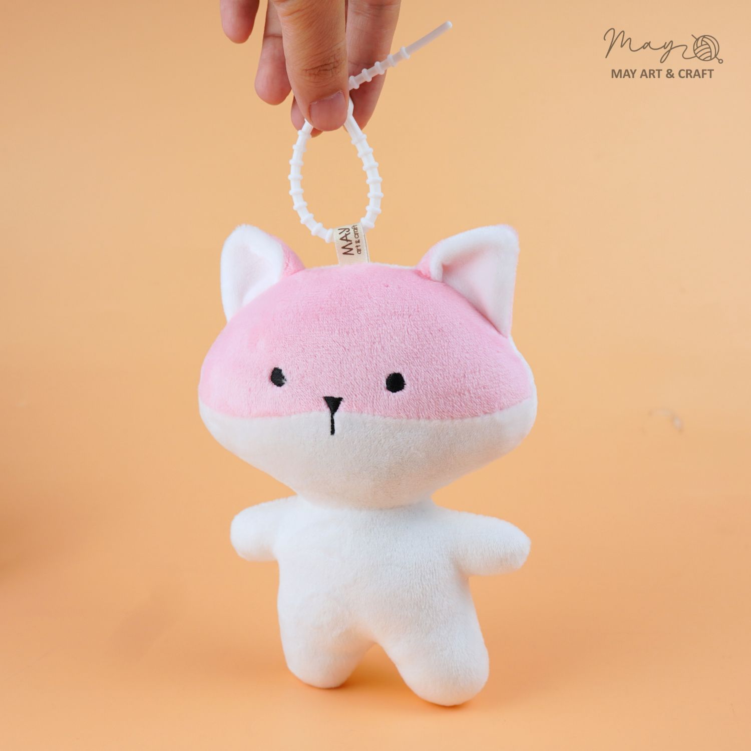 Phôi thú bông mini kèm móc silicon (Không kèm trang phục)