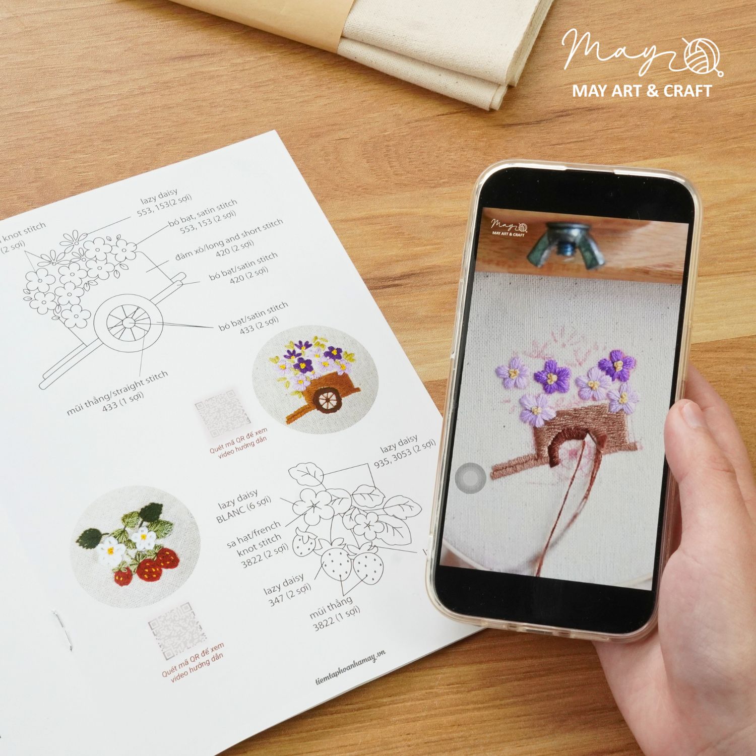 Quyển in mẫu thêu Embroidery Pattern