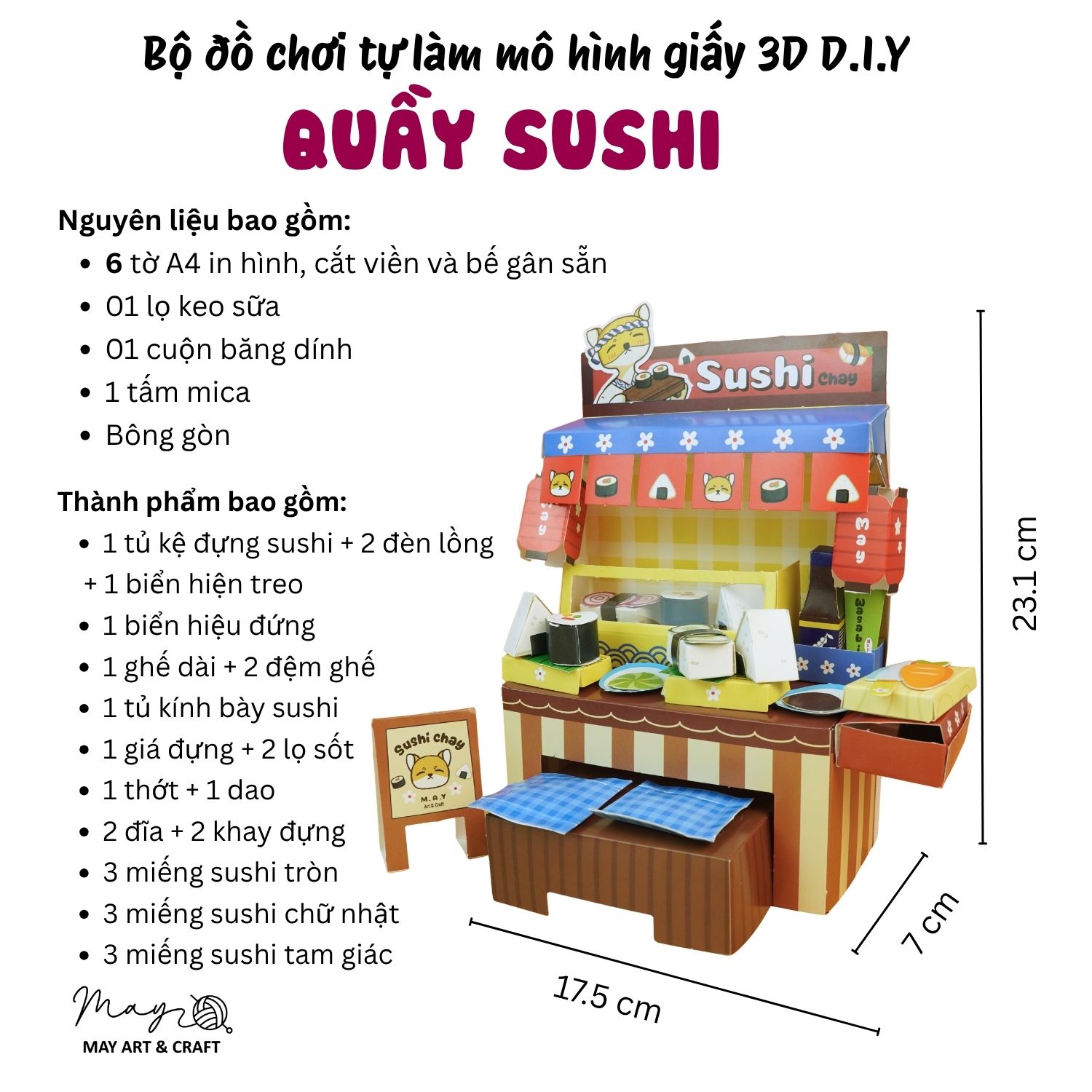Set đồ chơi giấy - tự làm mô hình giấy 3D DIY nhiều chủ đề