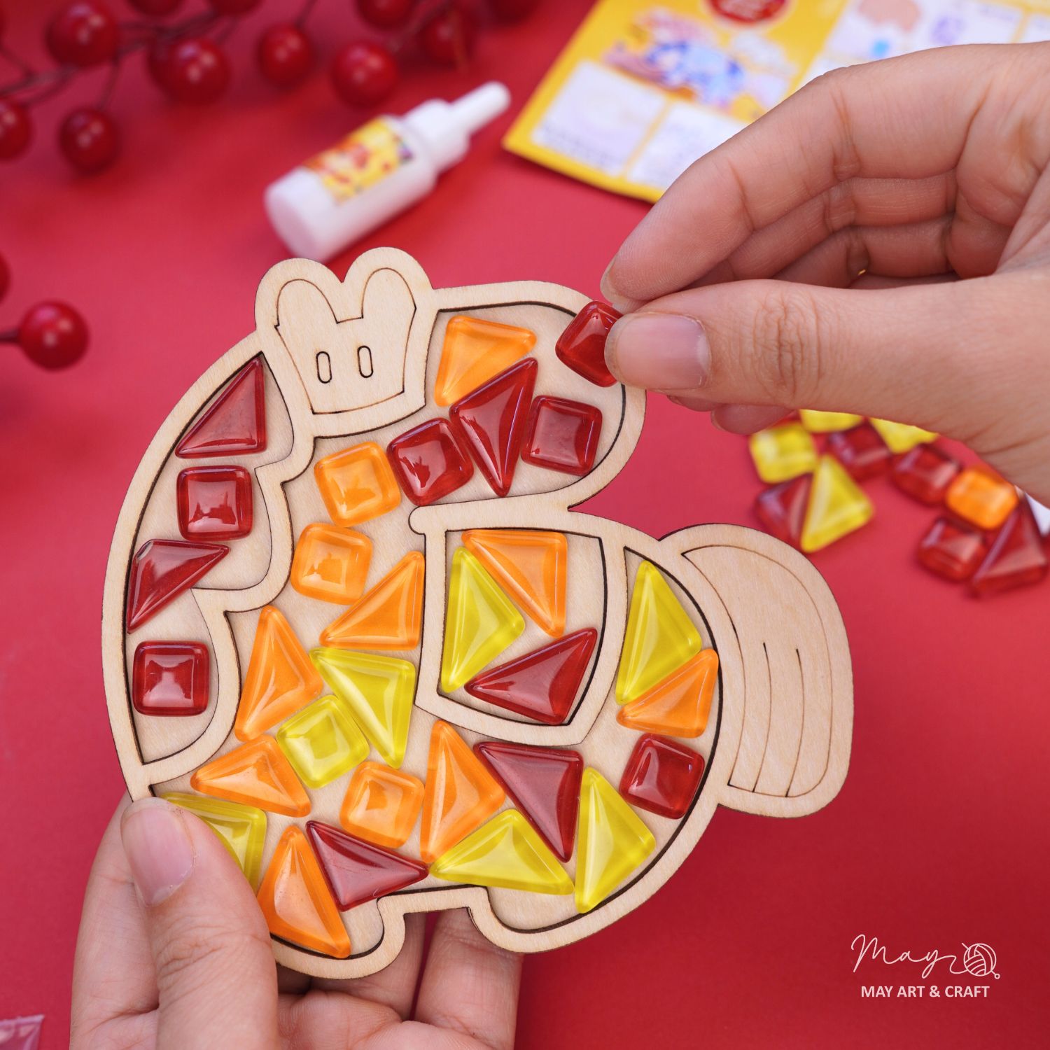 Set tự làm khảm đá nghệ thuật mosaic (1 hình)