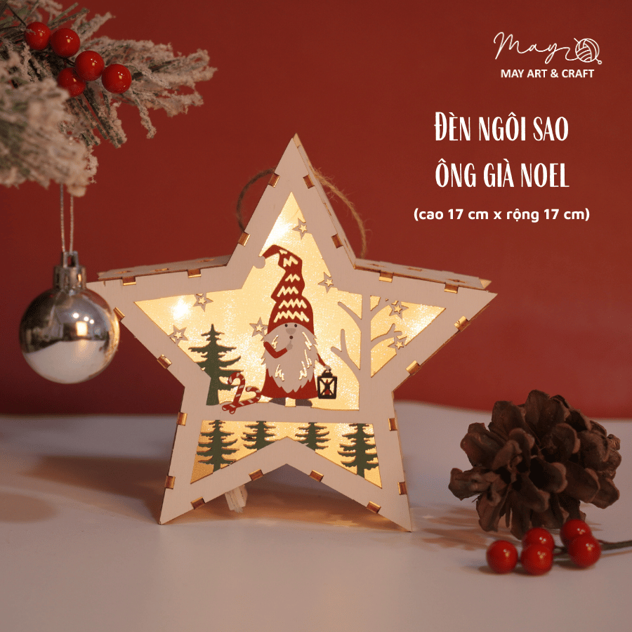 Bộ KIT làm đèn lồng gỗ Noel