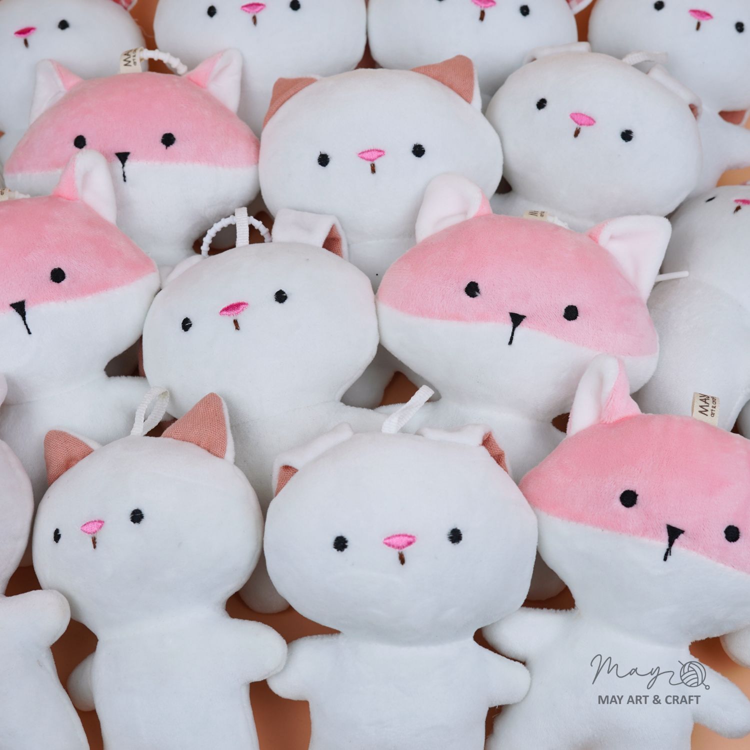 Phôi thú bông mini kèm móc silicon (Không kèm trang phục)