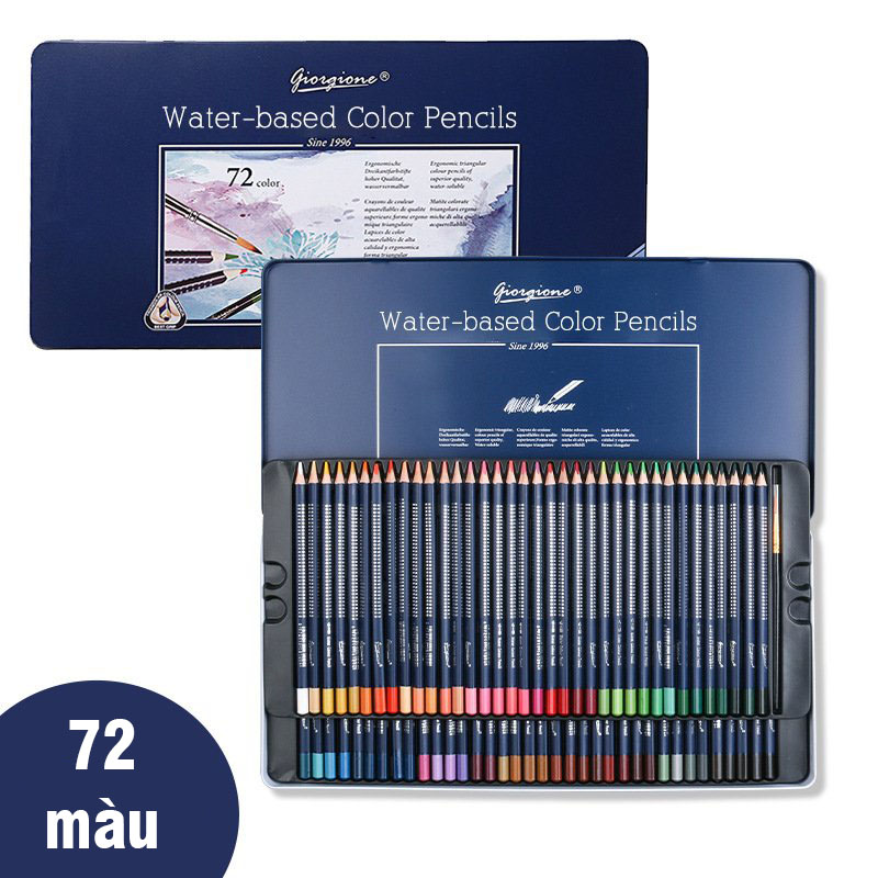 Bộ bút chì màu nước Giorgione - 72 màu