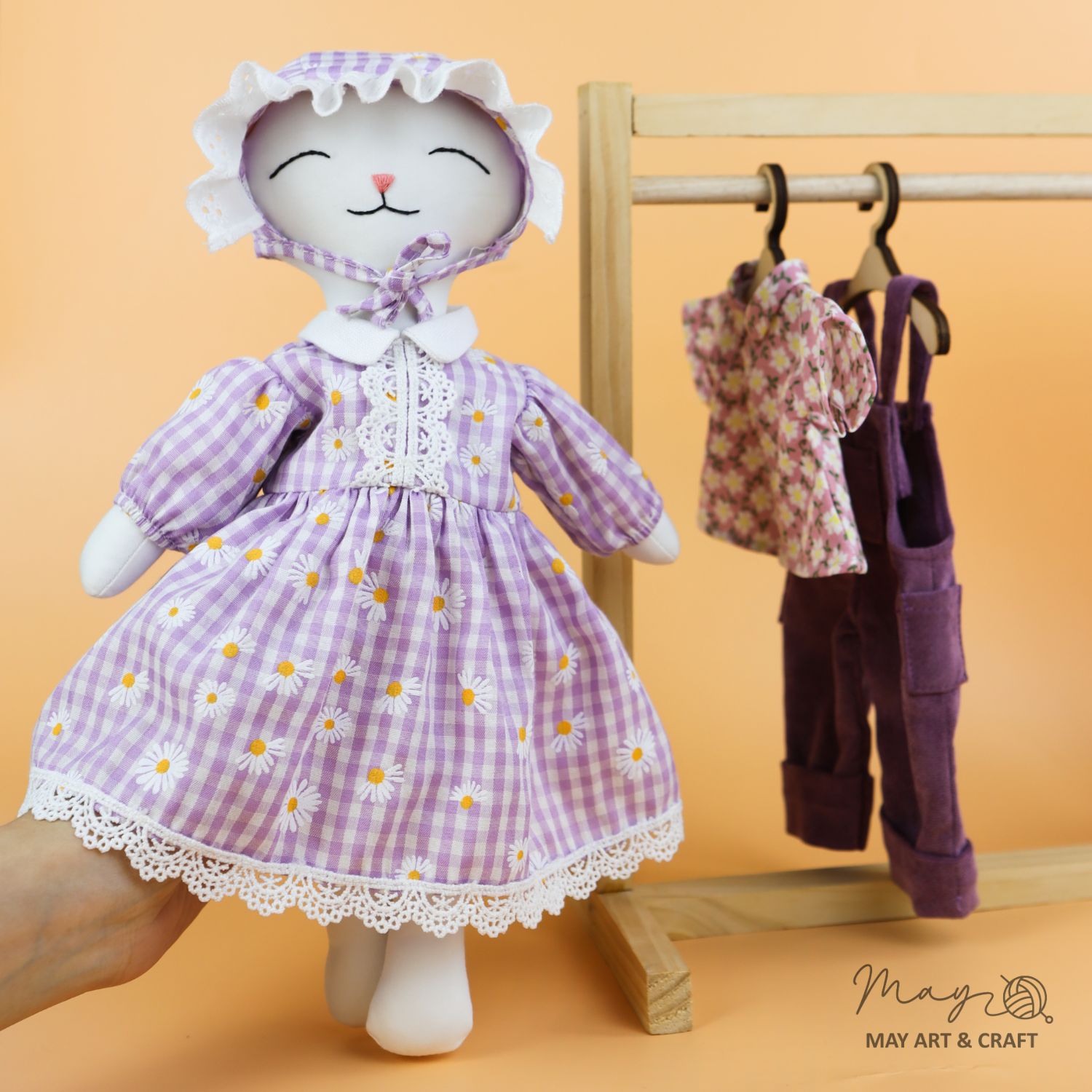 Combo mèo caro tím hoa