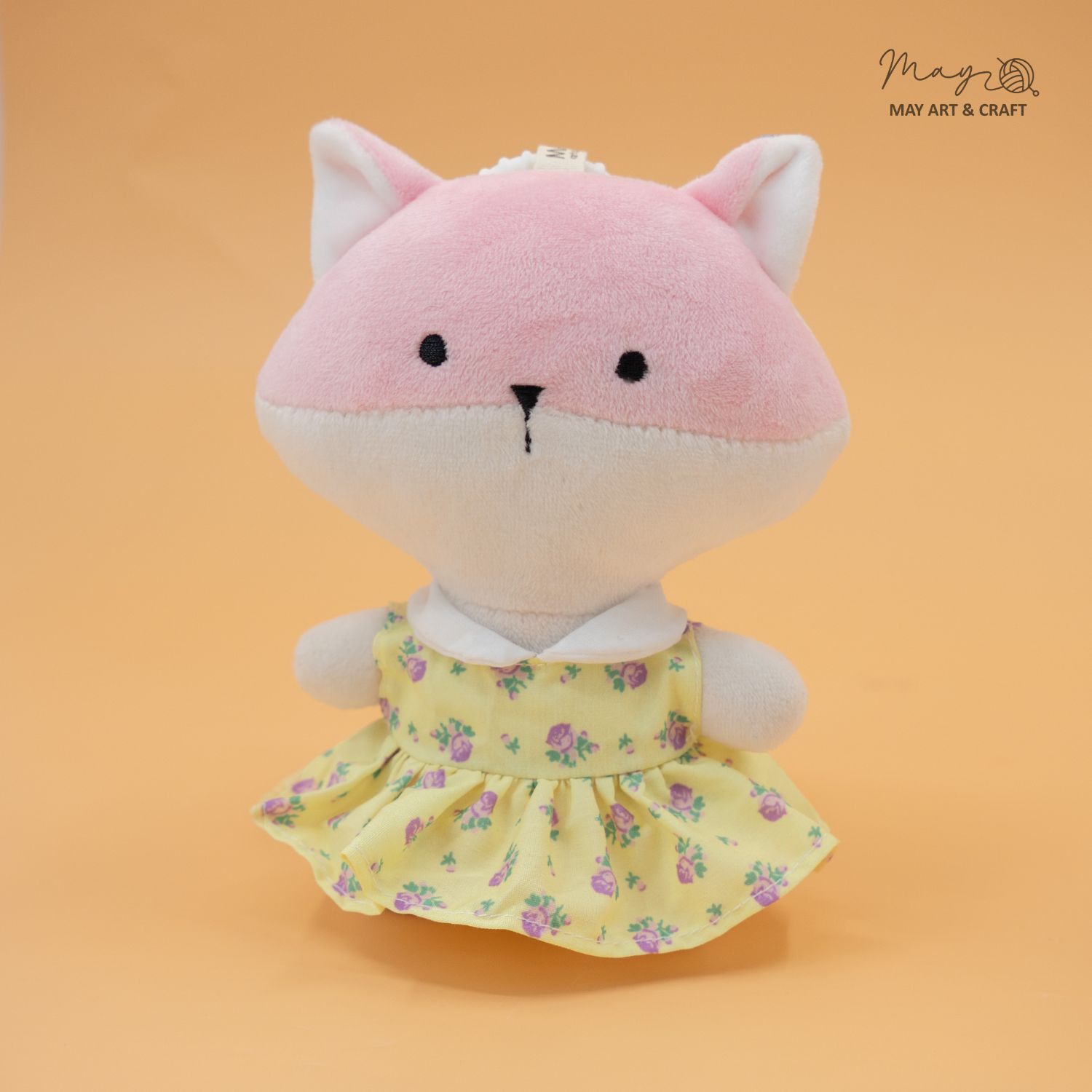 Váy liền cổ sen sát nách cho búp bê/gấu bông 15 -16 cm (Nhập khẩu)