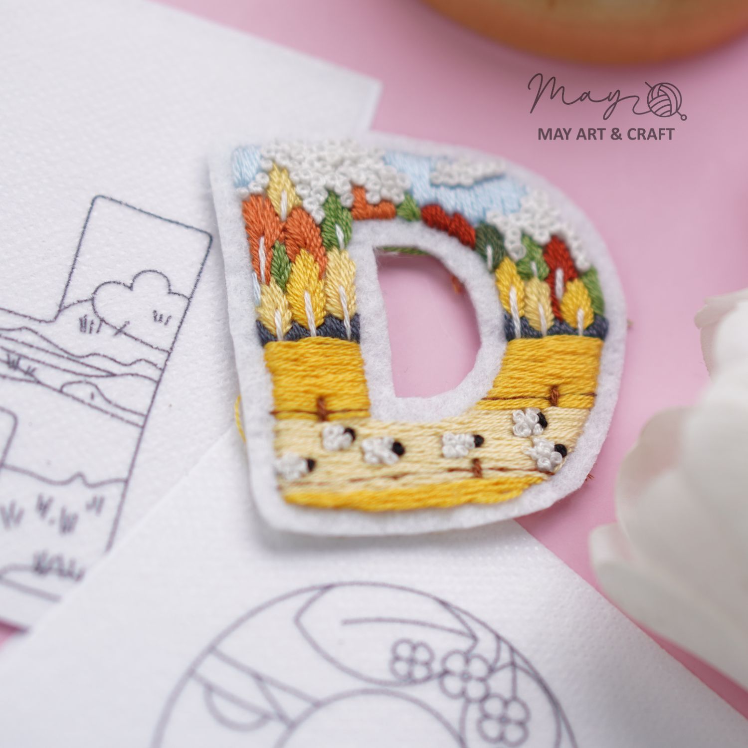 Mếch tan in sẵn chữ cái (lẻ 1 chữ)