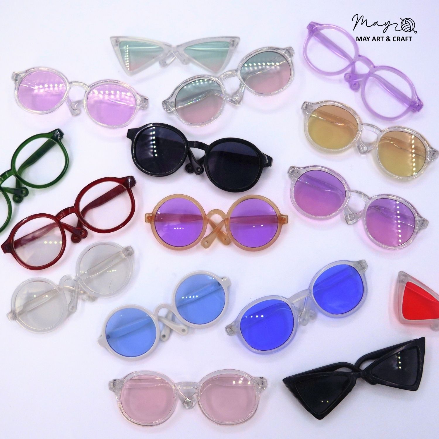 Kính mắt mini phụ kiện cho thú bông Tiệm tạp hóa nhà May