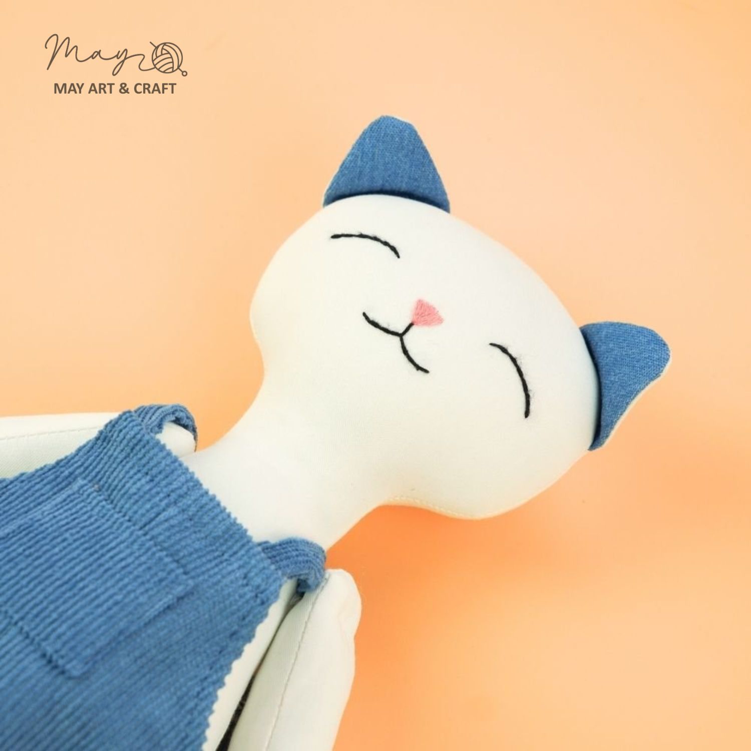 Combo thú bông vải cặp đôi mèo xanh