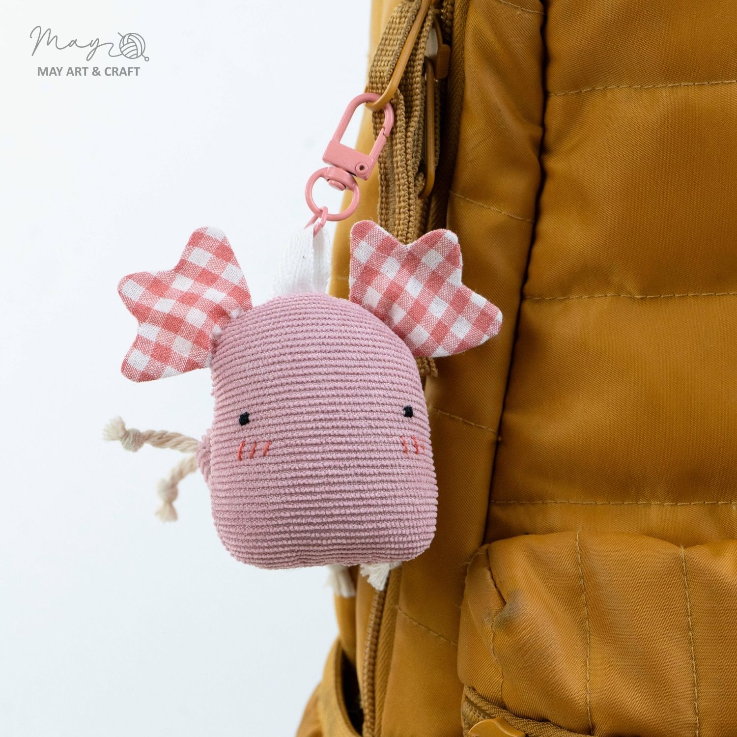 Móc khóa bông vải thủ công