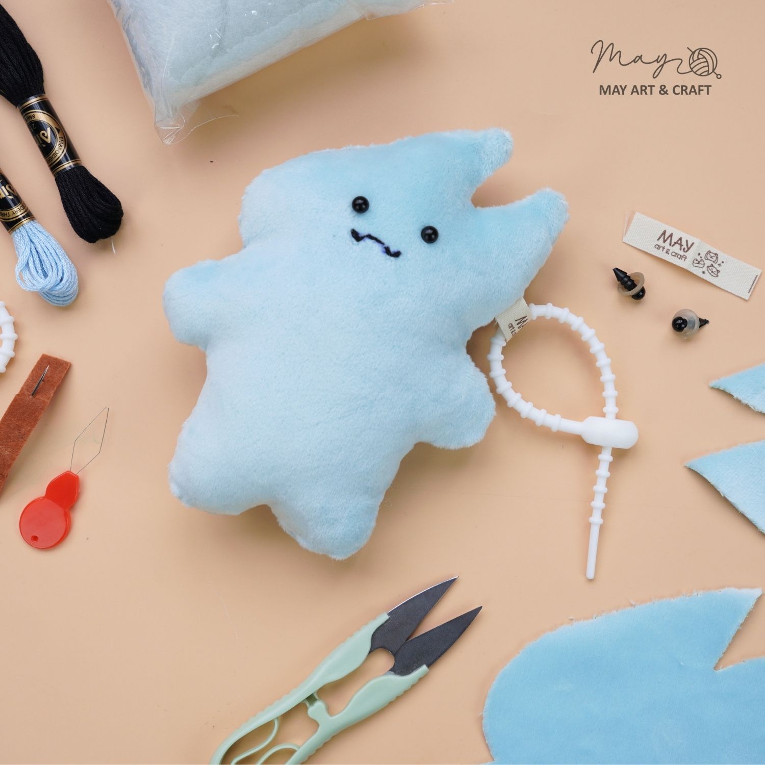 Set tự khâu móc khoá thú bông mini nhiều mẫu dễ thương Tiệm tạp hoá Nhà May