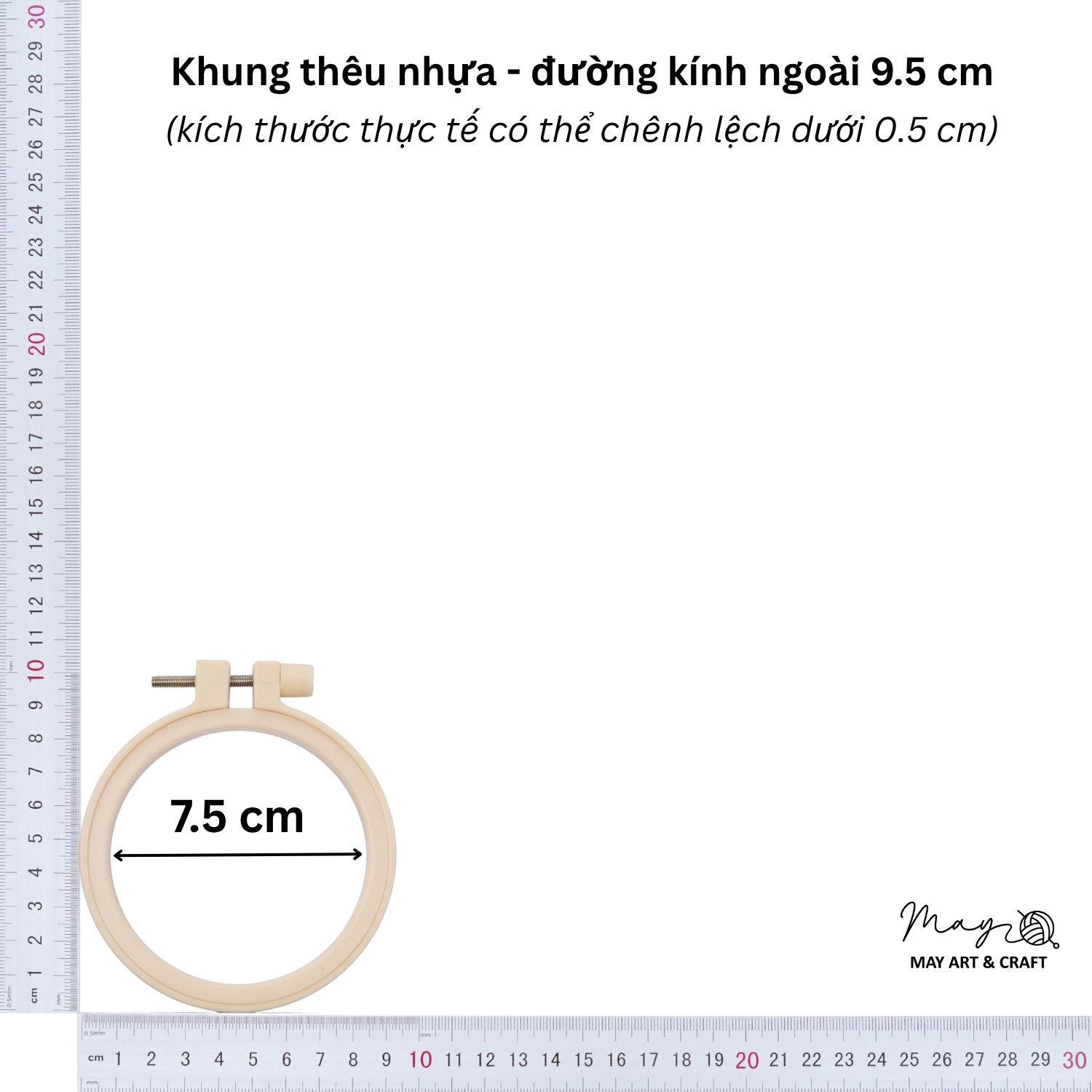 Khung thêu nhựa nhiều kích cỡ