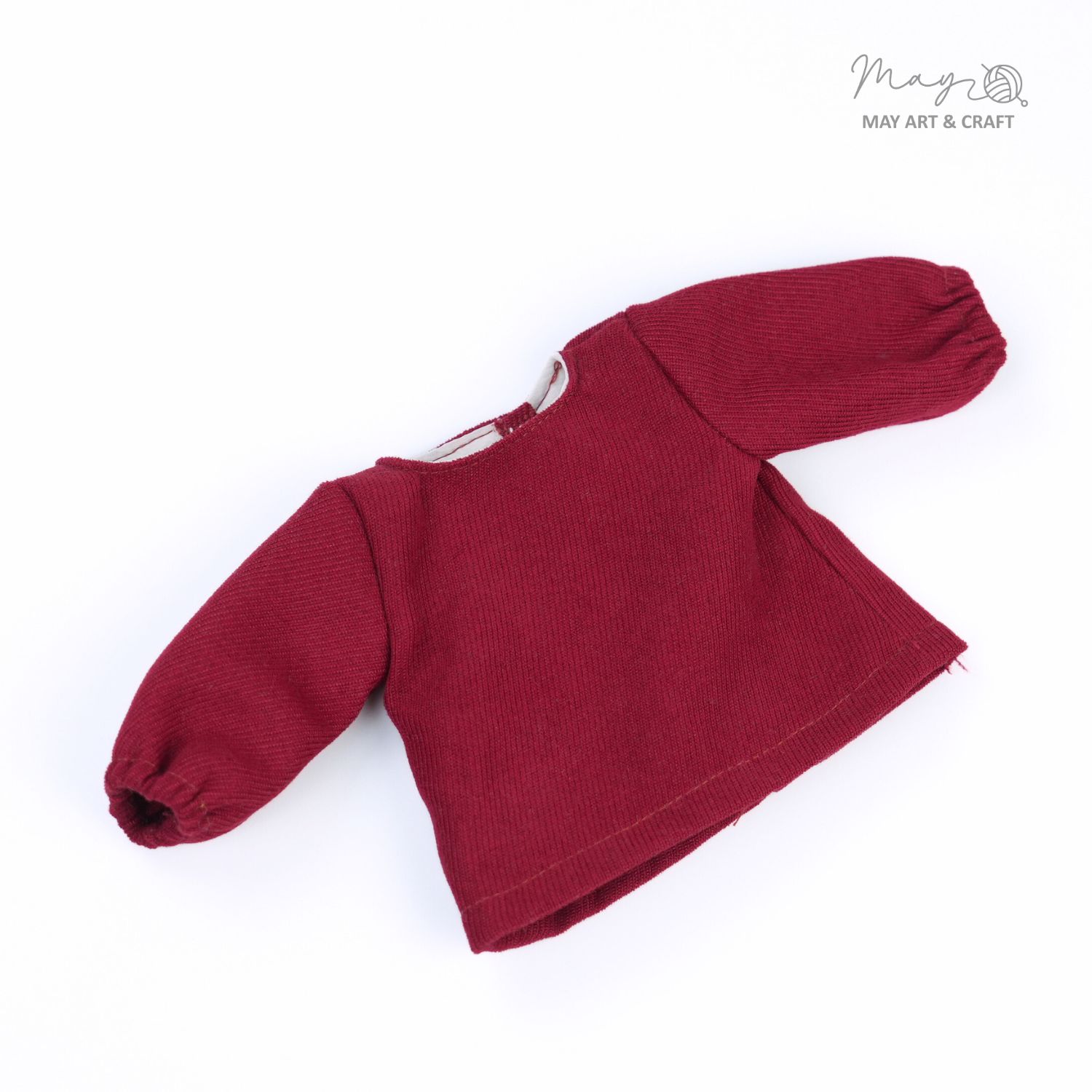 Áo cổ tròn tay bồng