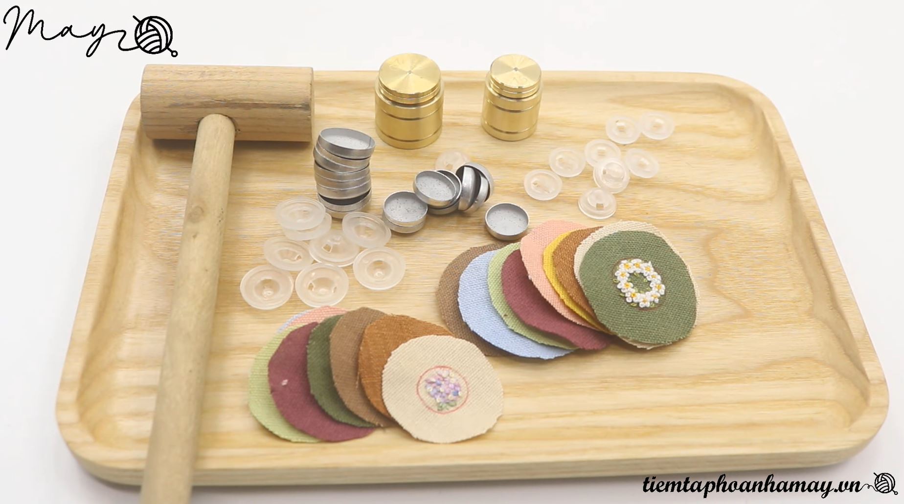 Xương cúc bọc vải (gói 50 chiếc) - 30mm