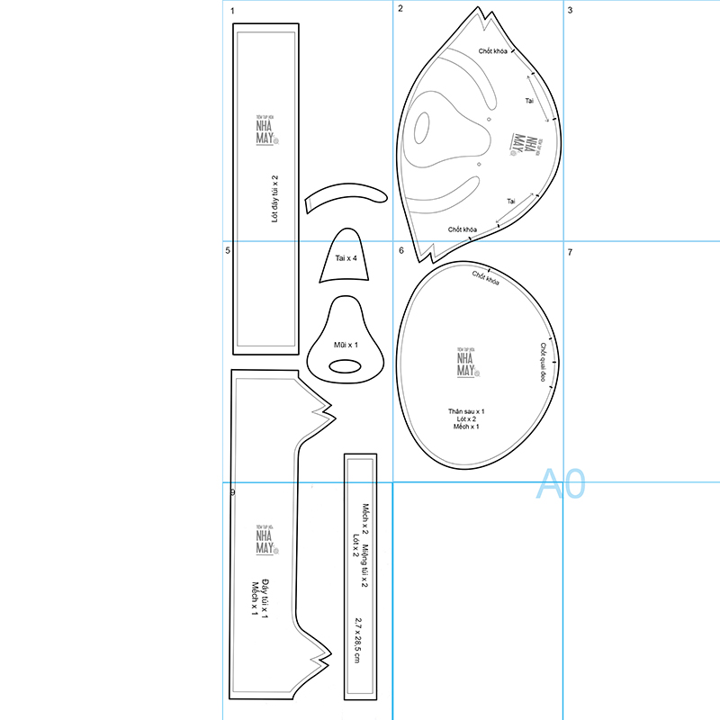 Mẫu rập balo cáo
