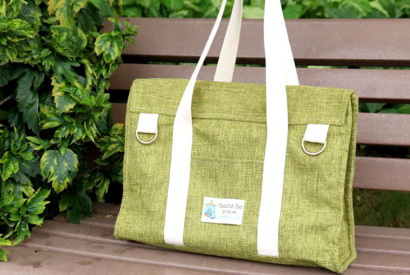 Vải canvas xước 50x150cm - ghi