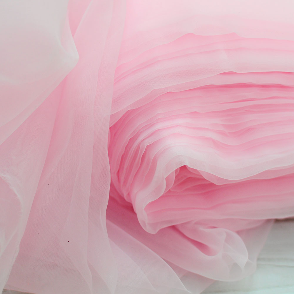 Vải voan kính khổ 50x150cm - trắng