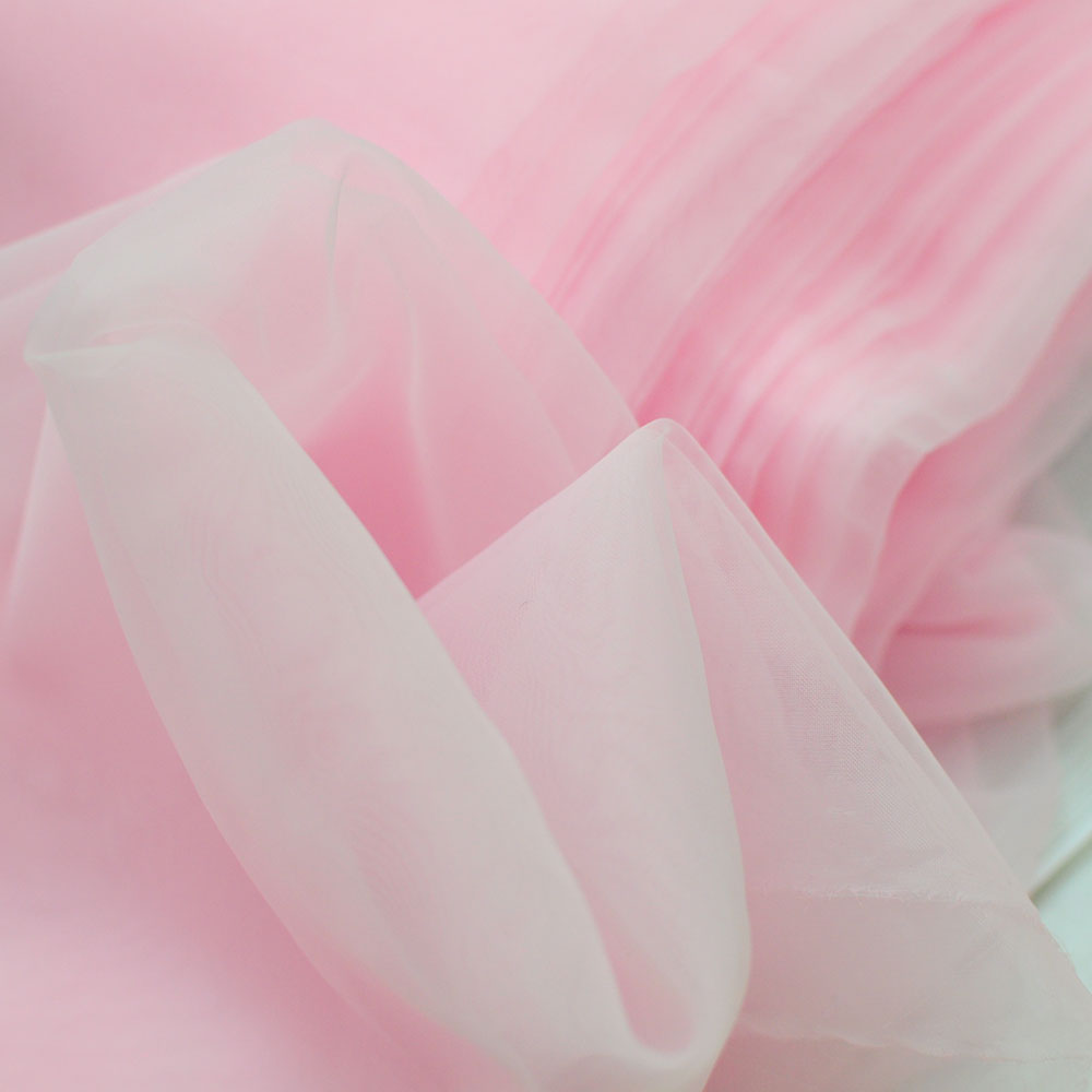 Vải voan kính khổ 50x150cm - trắng