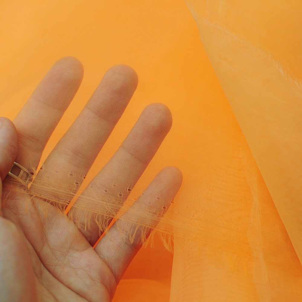 Vải voan kính khổ 50x150cm - trắng