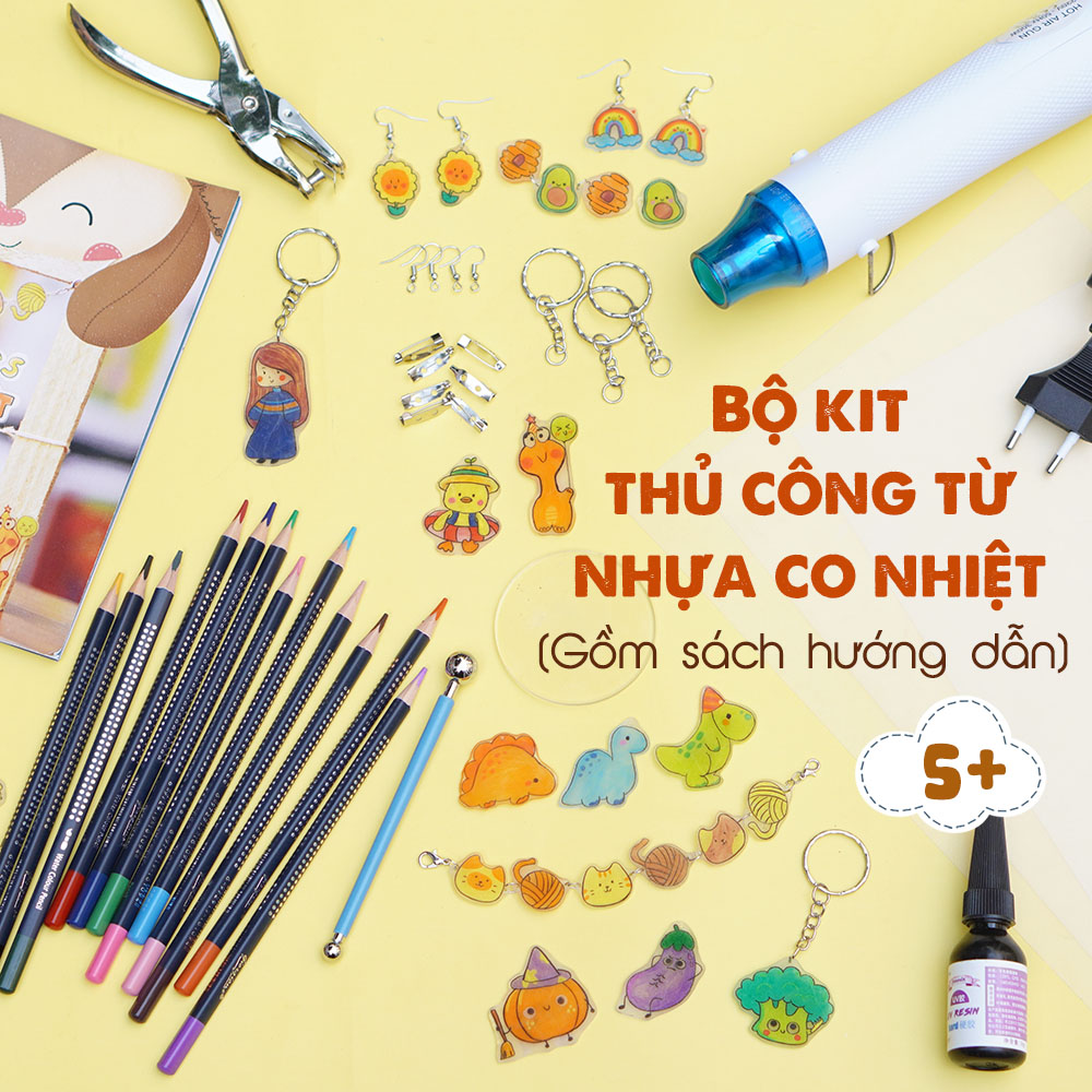 Bộ KIT nhựa co nhiệt (gồm sách hướng dẫn + dụng cụ)