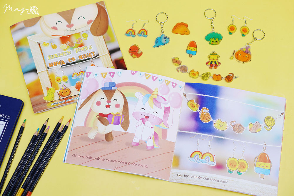 Sách "Cùng Thỏ KaKi làm đồ thủ công" nhựa co nhiệt