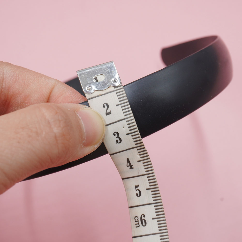 Combo 5 phôi băng đô nhựa (kèm miếng dán) - 2.8cm