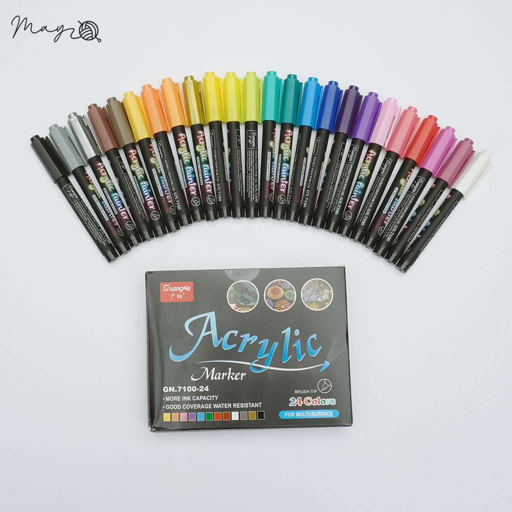 Bộ Màu Acrylic Marker (12/24/36 Màu) - 36 Màu | Tiệm Tạp Hóa Nhà May