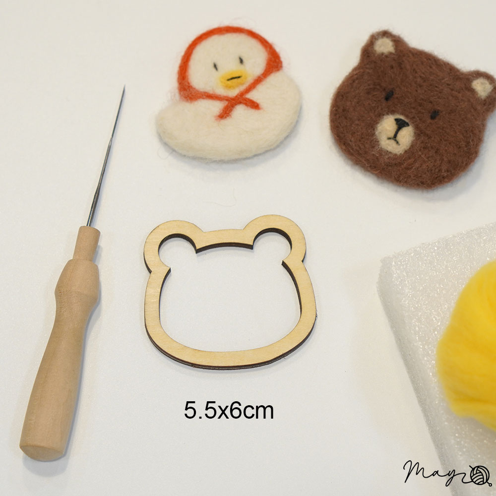 Khuôn gỗ làm len chọc nhiều hình (giá 1c) - 25