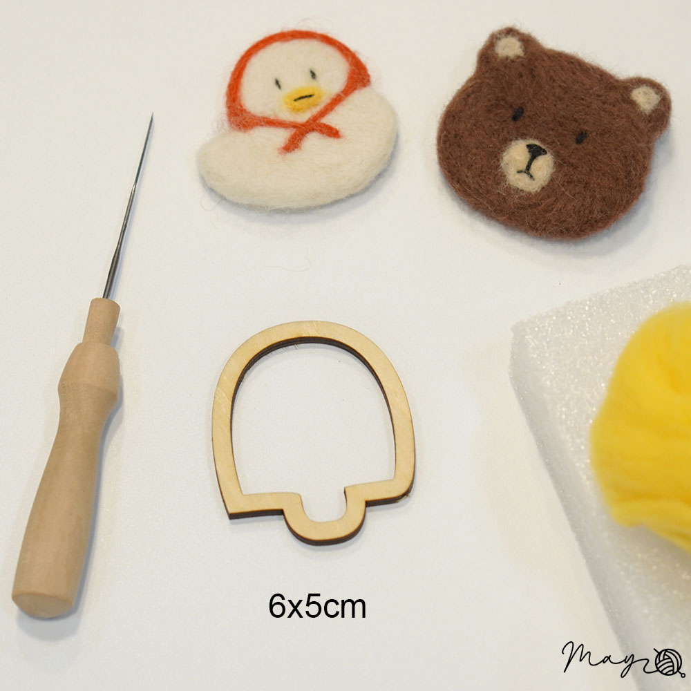 Khuôn gỗ làm len chọc nhiều hình (giá 1c) - 25